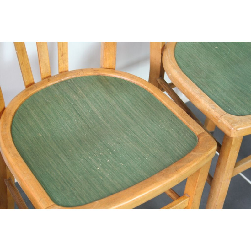 Set of 4 vintage bistro chairs from the 50s