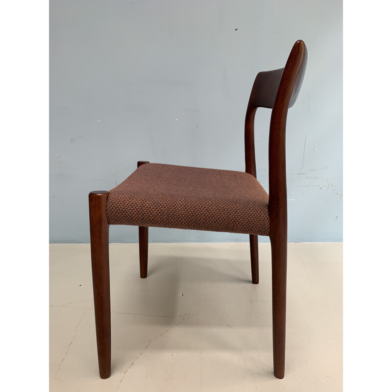 Set of 4 vintage rosewood chairs by N.O.Moller 1960