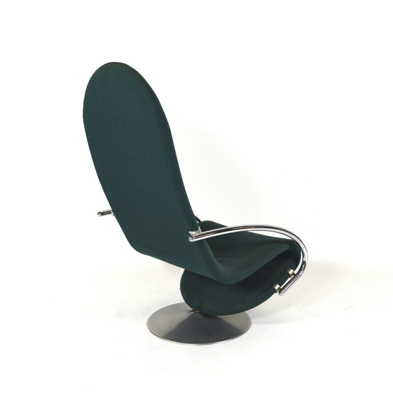 Fritz Hansen swivel lounge chair in fabric, Verner PANTON - 1970s