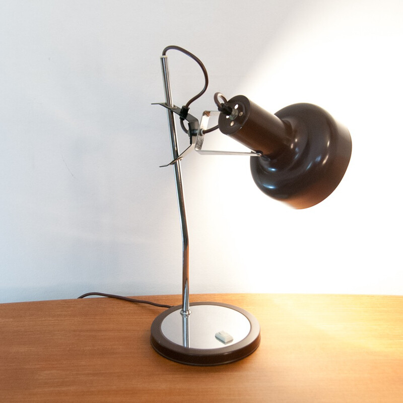 Industrial metal desk lamp - 1960s