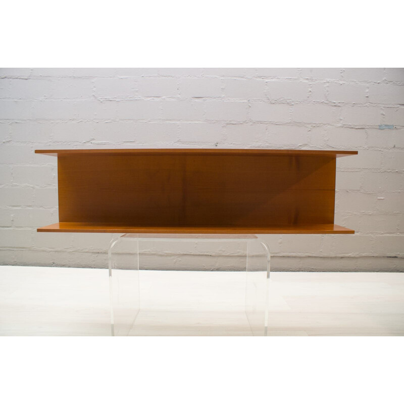 Vintage wall shelf in cherrywood by Walter Wirtz for Wilhelm Renz