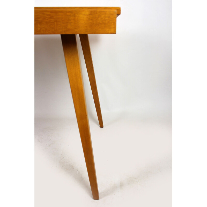 Vintage dining table extendable in oak by Frantisek Jirak for Tatra, 1960s 