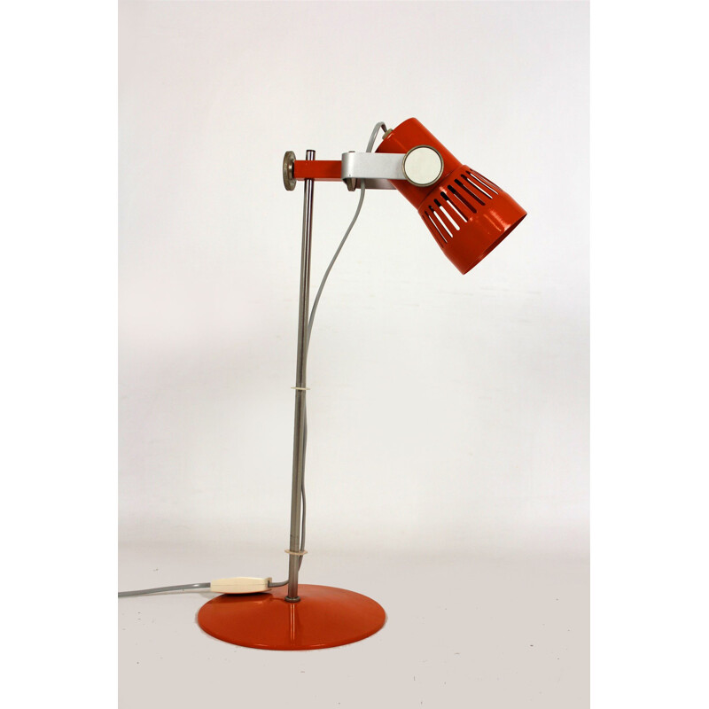 Vintage table lamp orange by Pavel Grus, 1970s