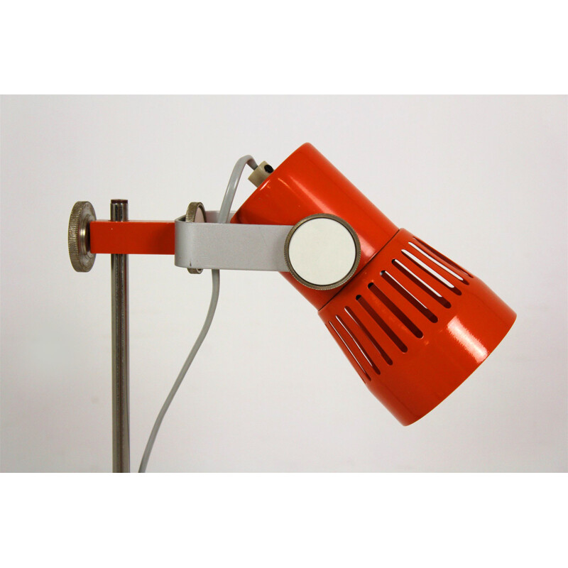 Vintage table lamp orange by Pavel Grus, 1970s