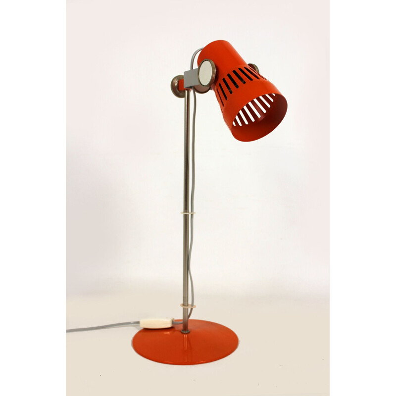 Vintage table lamp orange by Pavel Grus, 1970s