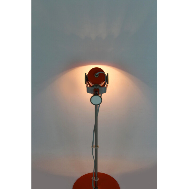 Lampe de table vintage orange par Pavel Grus, années 1970