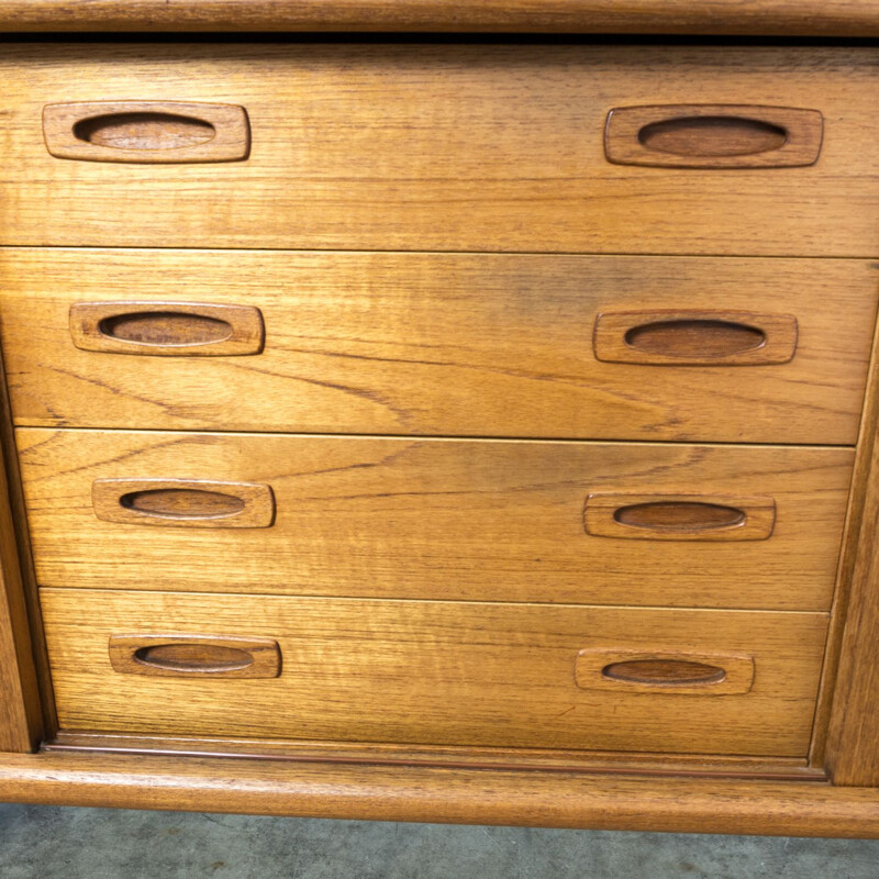 Vintage sideboard in teak from H.P. Hansen Denmark 1950s