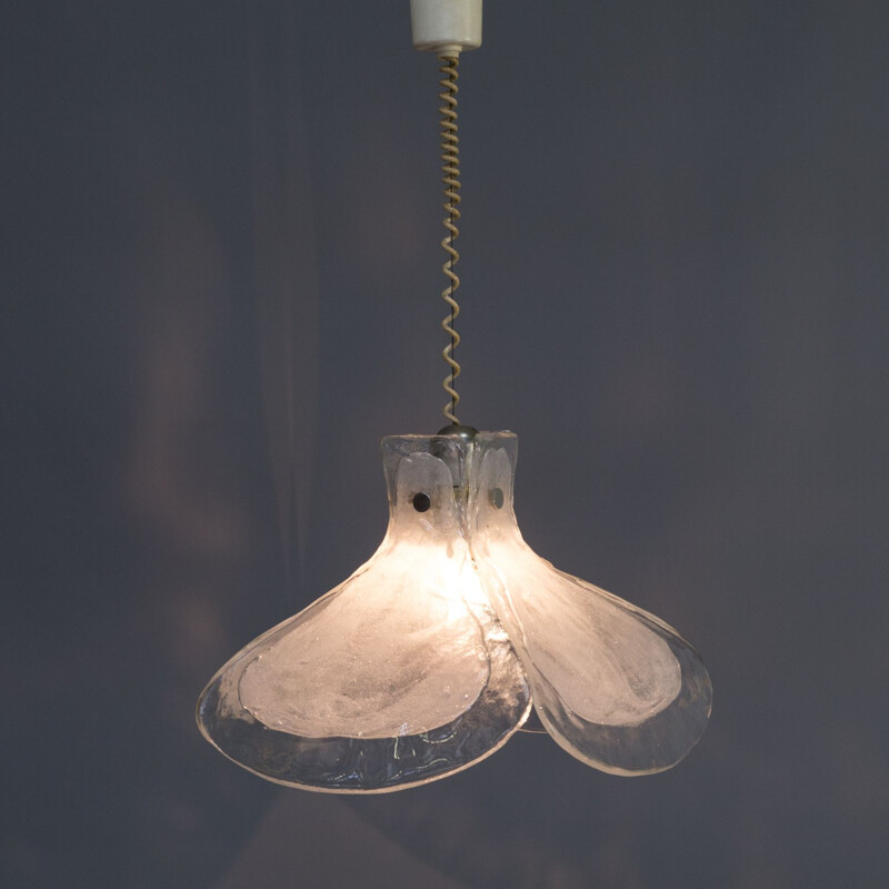 Vintage hanging lamp by Carlo Nason for Mazzega 1960s