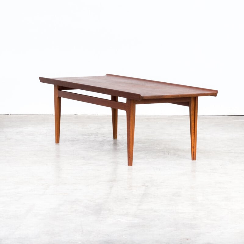 Vintage coffee table in teak Finn Juhl FD532 for France & Son 1950s