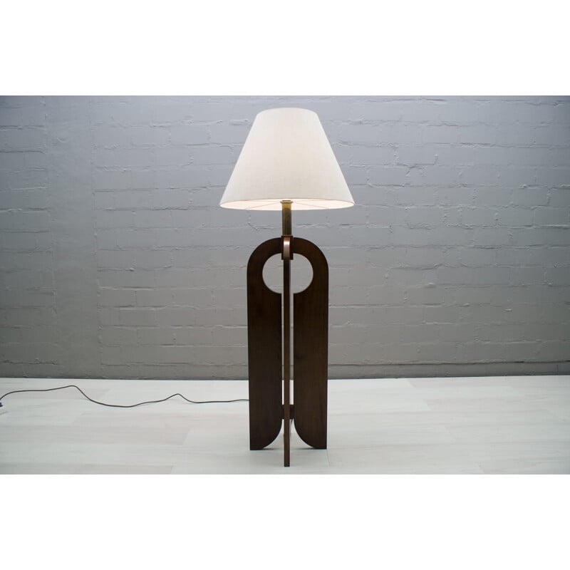 Vintage-Stehlampe aus Holz, 1960