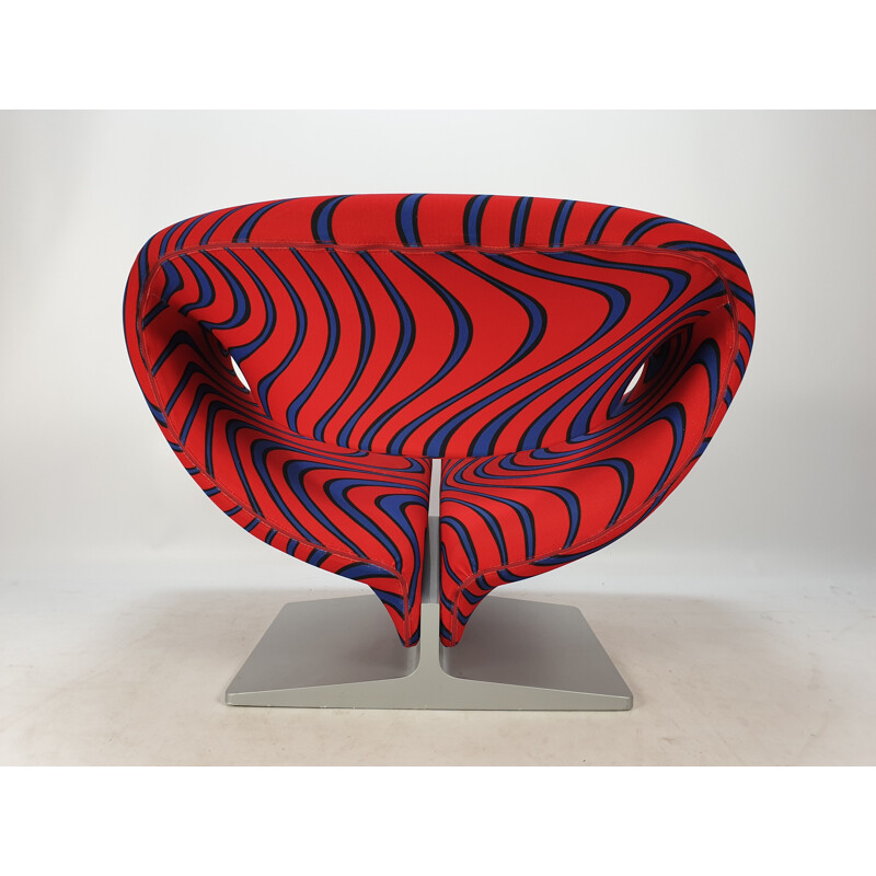 Vintage Ribbon Chair & Ottoman by Pierre Paulin for Artifort, 1980s