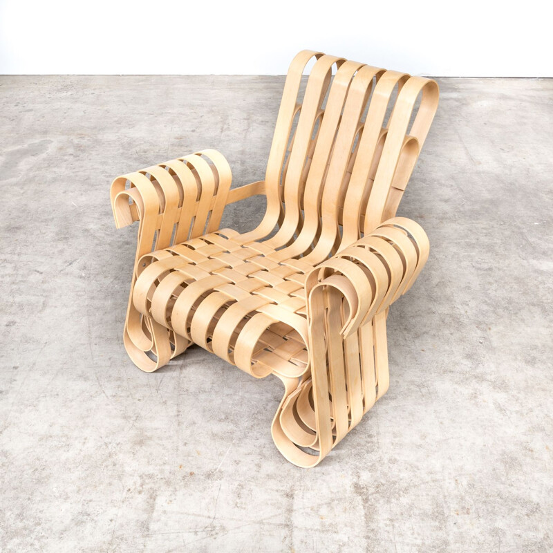 Vintage lounge chair Power Play by Frank O. Gehry for Knoll International 1990s