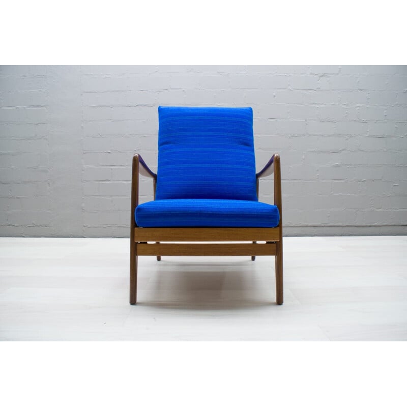 Vintage adjustable blue armchair 1960s