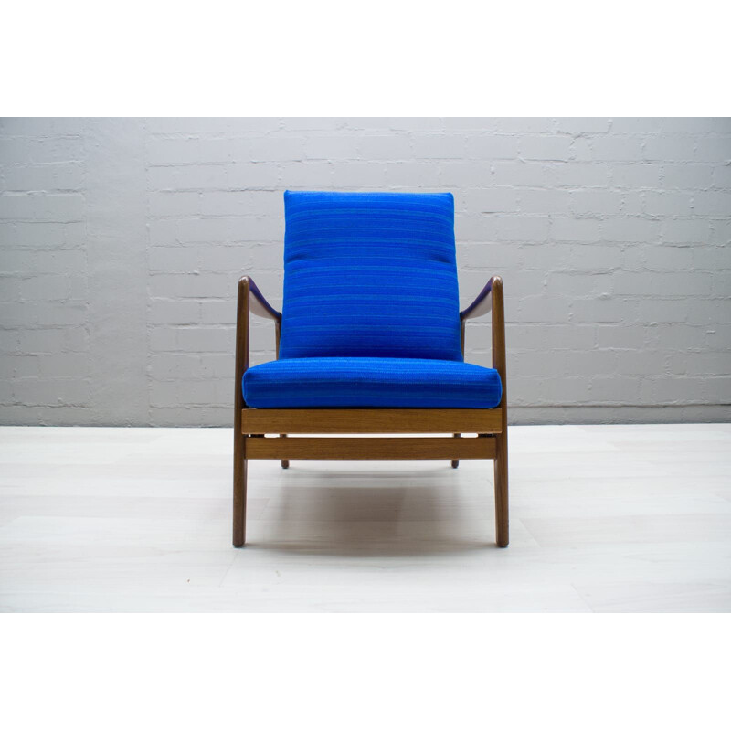 Vintage Sessel blau verstellbar 1960