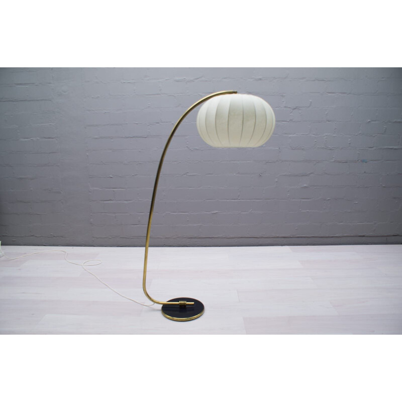 Vintage Cocoon Arc Floor Lamp 1950s