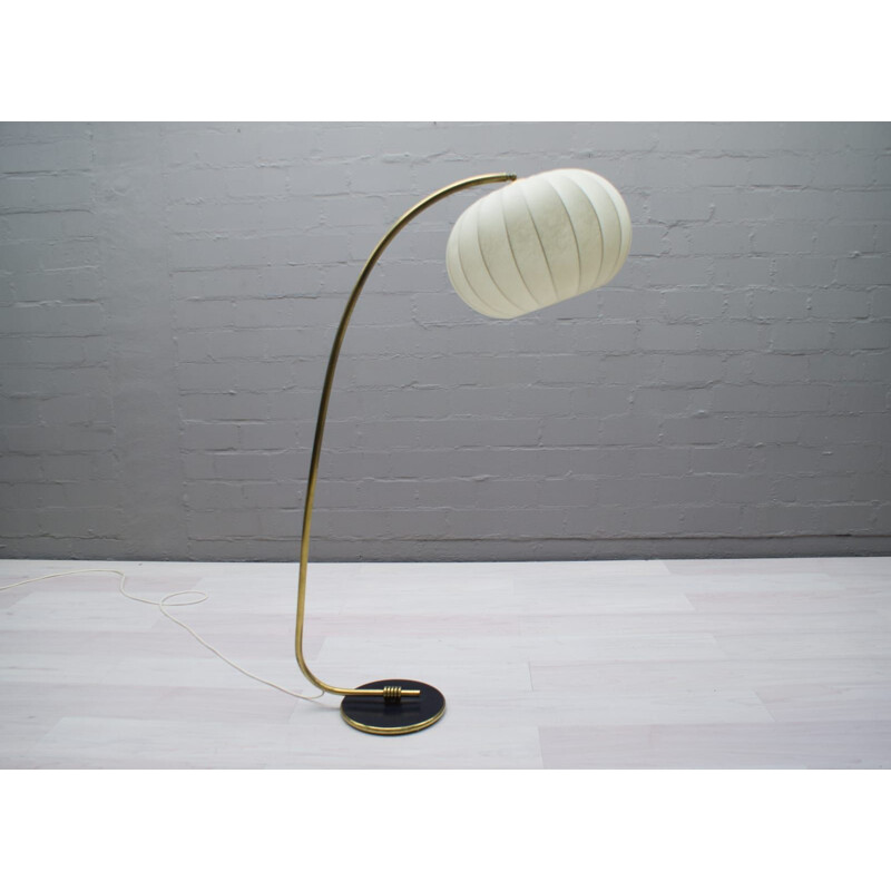 Vintage Cocoon Arc Floor Lamp 1950s