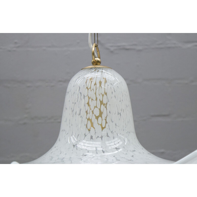 Vintage Murano Glass Pendant Lamp with Murine 1960s