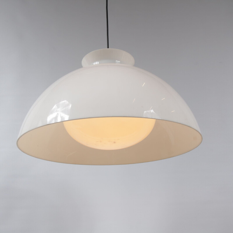 Vintage glass pendant lamp for Flos 1960s 