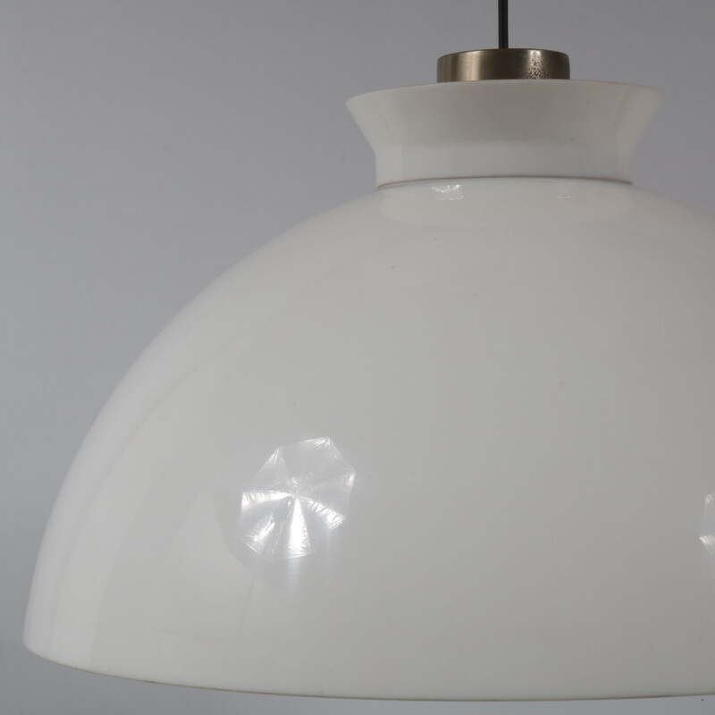 Vintage glass pendant lamp for Flos 1960s 