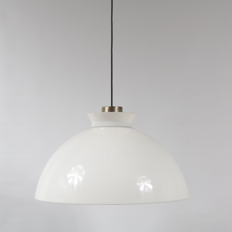 Vintage glass pendant lamp for Flos 1960s 