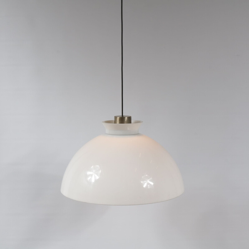 Vintage glass pendant lamp for Flos 1960s 