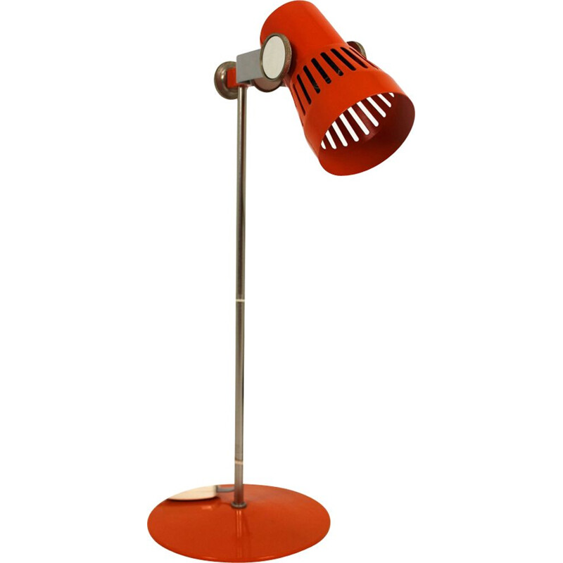 Vintage table lamp orange by Pavel Grus, 1970s