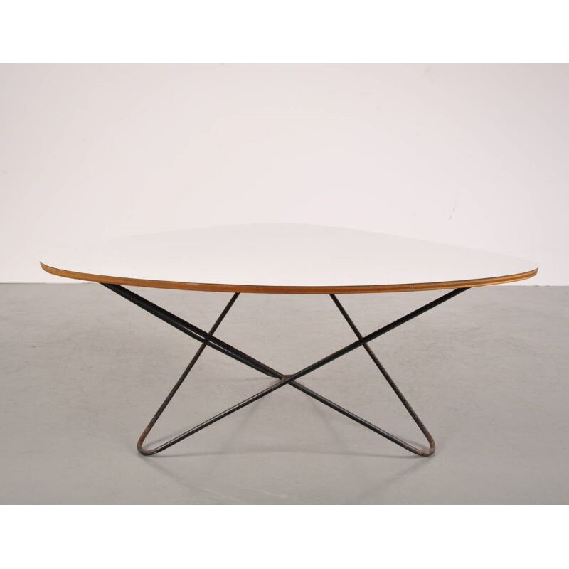 Vintage coffee table by F. Lasbleiz for Airborne 1950s