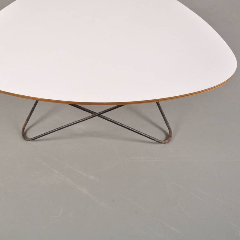 Vintage coffee table by F. Lasbleiz for Airborne 1950s