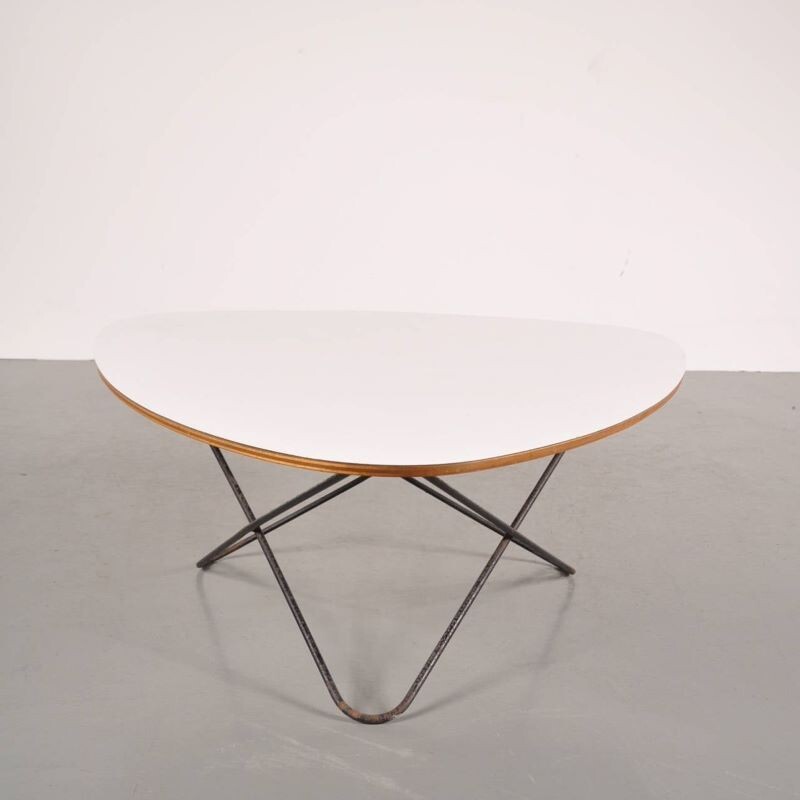 Vintage coffee table by F. Lasbleiz for Airborne 1950s