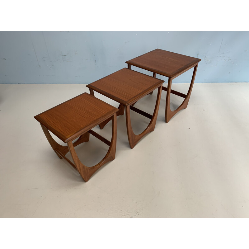 Vintage teak nesting tables by G plan 1960s