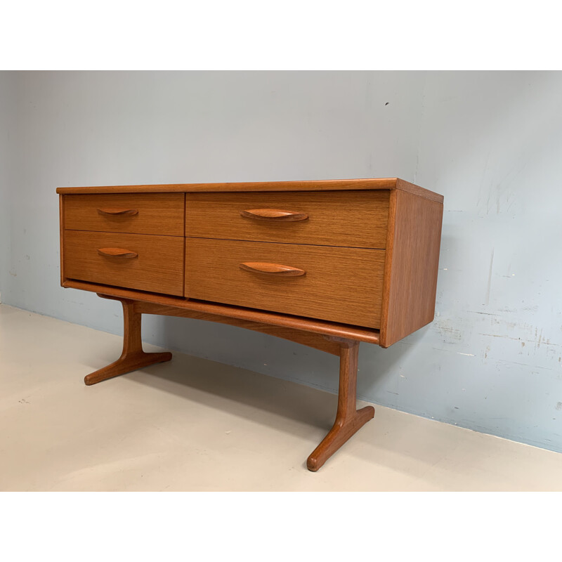 Vintage sideboard in teak by Frank Guille for Austinsuite London,1960