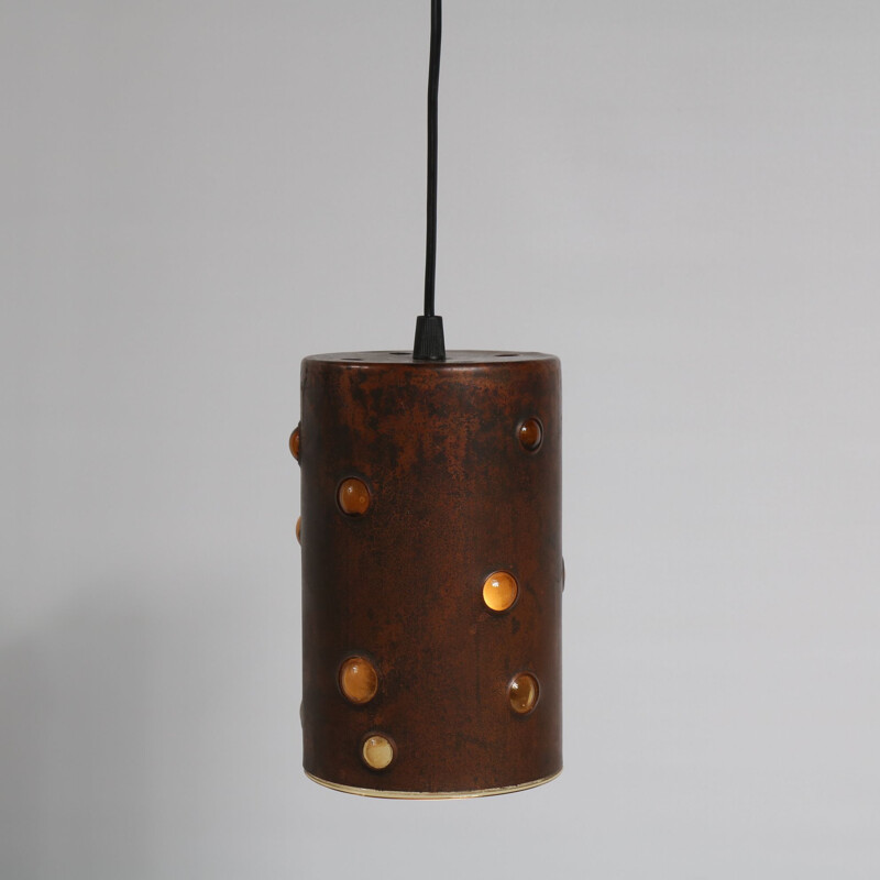 Vintage copper pendant light  by Nanny Still for Raak,Netherlands,1960