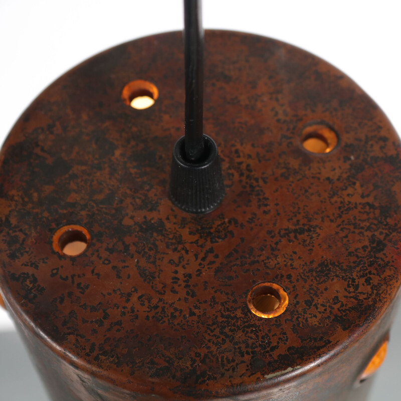 Vintage copper pendant light  by Nanny Still for Raak,Netherlands,1960