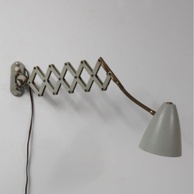 Vintage wall lamp "scissors" by Hala,Netherlands,1950