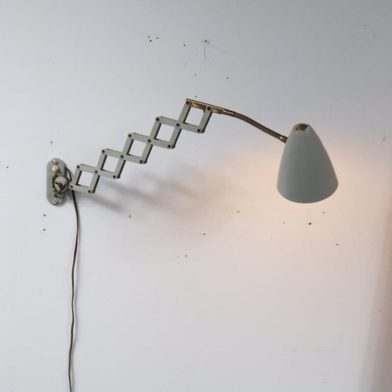 Vintage wall lamp "scissors" by Hala,Netherlands,1950