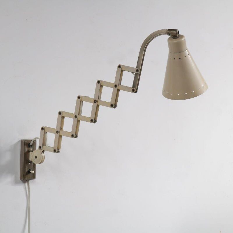 Vintage wall lamp "scissor" by Hala,Netherlands,1950 