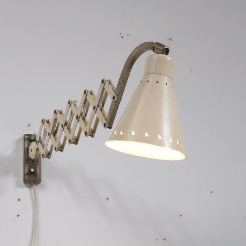 Vintage wall lamp "scissor" by Hala,Netherlands,1950 