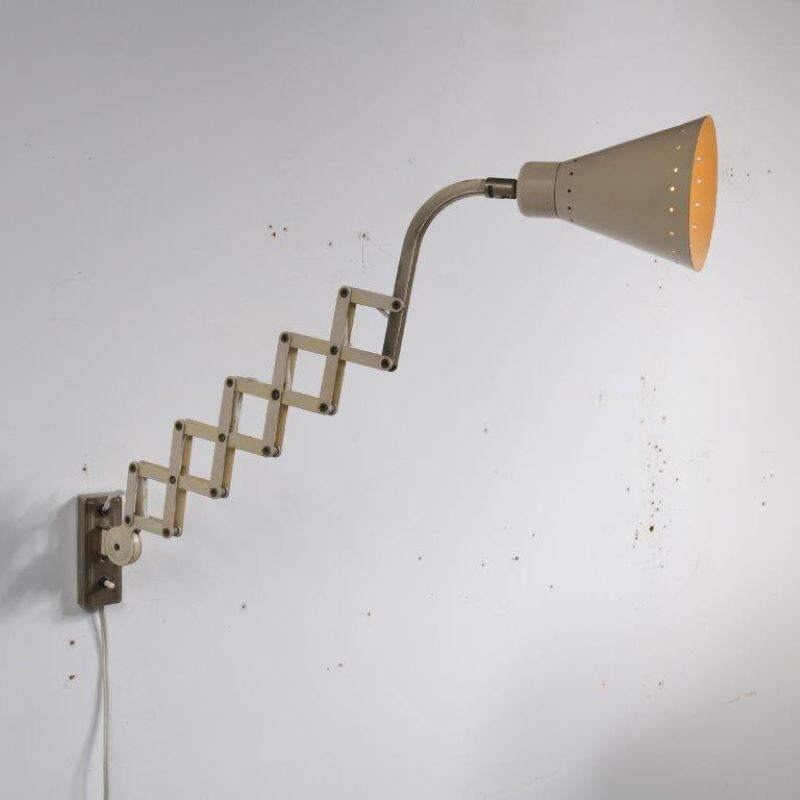 Vintage wall lamp "scissor" by Hala,Netherlands,1950 