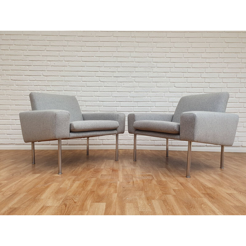 Pair of vintage Danish armchairs by Hans J. Wegner, 1960