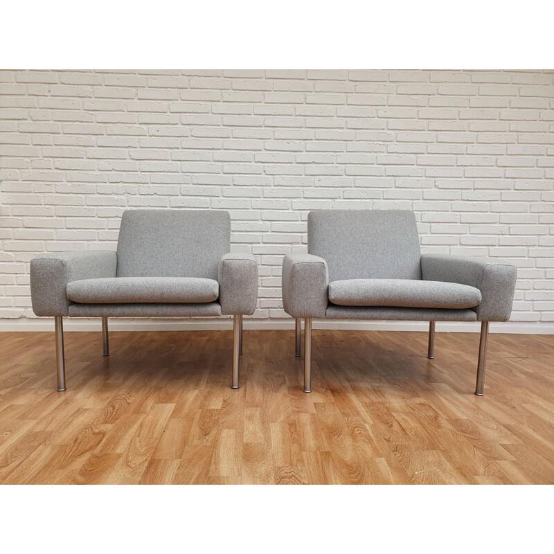 Pair of vintage Danish armchairs by Hans J. Wegner, 1960