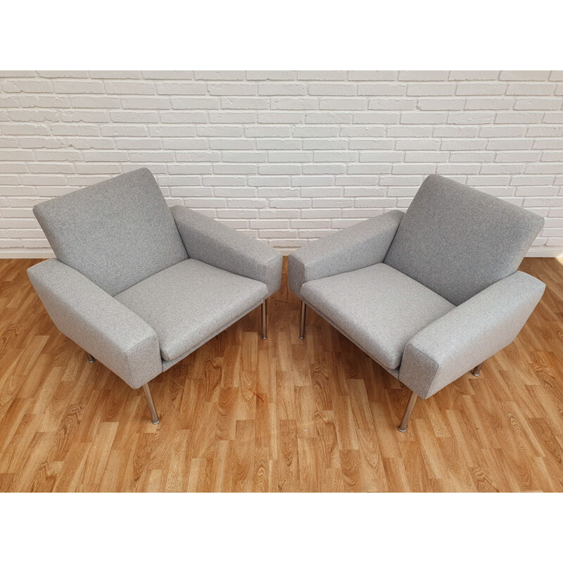 Pair of vintage Danish armchairs by Hans J. Wegner, 1960