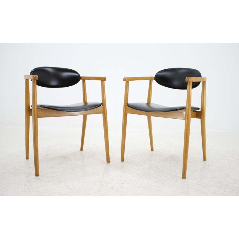 2 scandinavian armchairs from the 60s