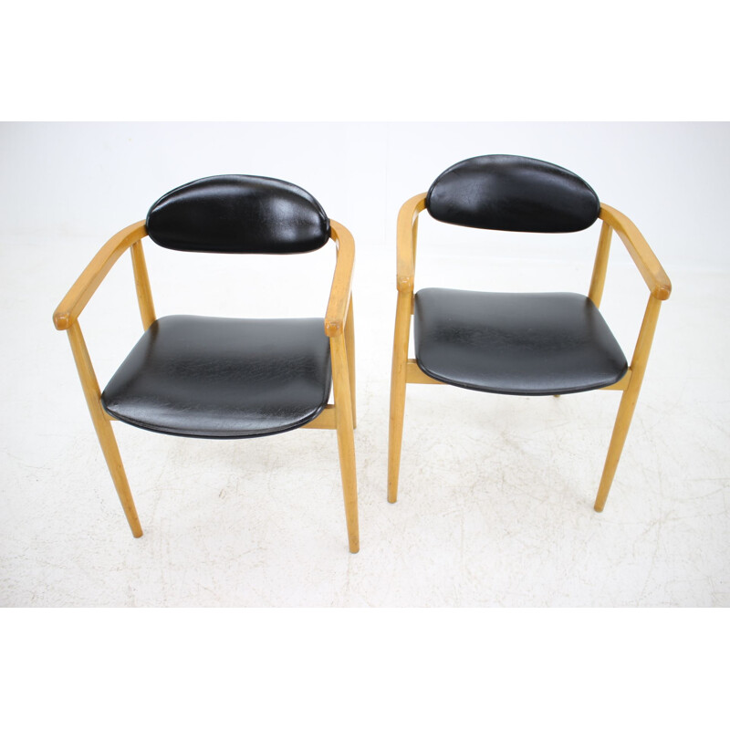 2 scandinavian armchairs from the 60s