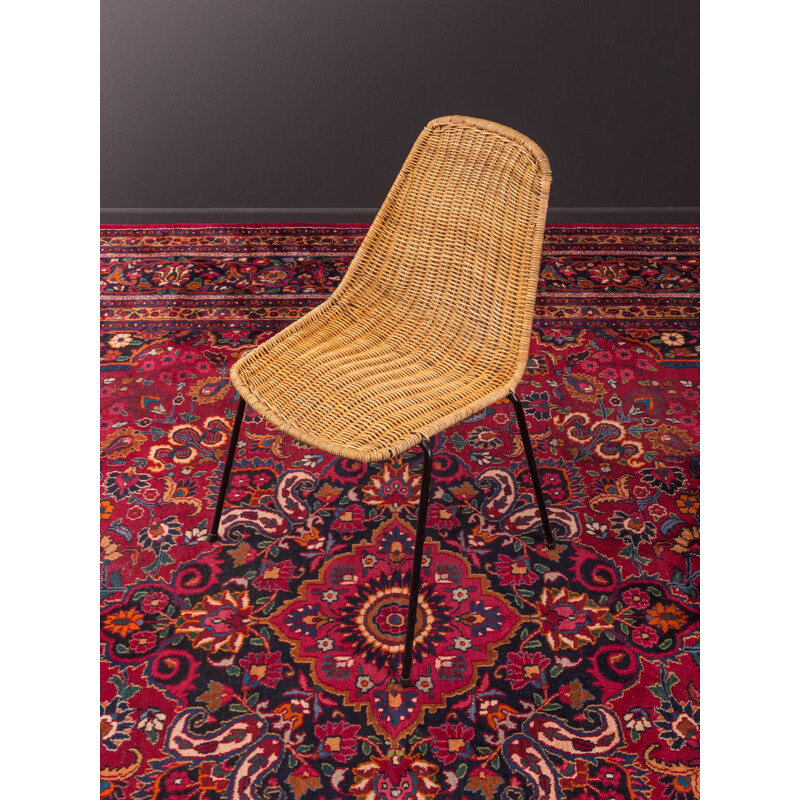 Vintage wicker chair by  Gian Franco Legler from the 1950