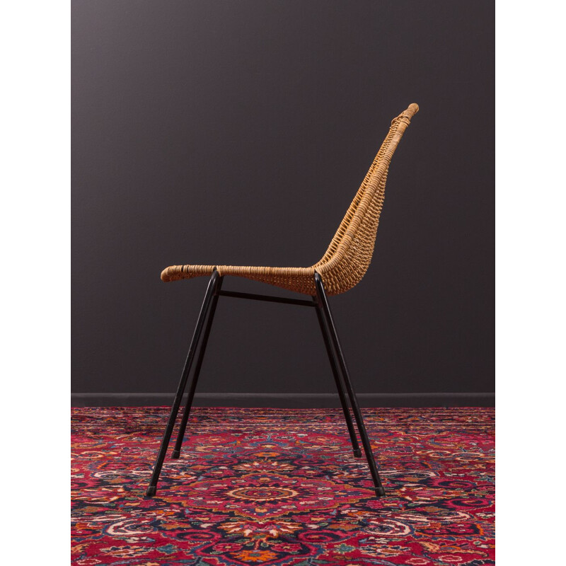 Vintage wicker chair by  Gian Franco Legler from the 1950