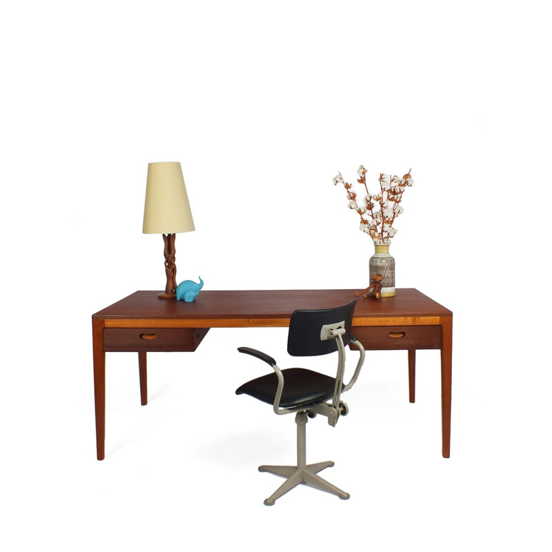 Vintage executive desk by Hartmut Lohmeyer for Wilkhahn 1960