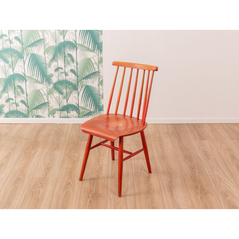 Vintage red kitchen chair 1950s