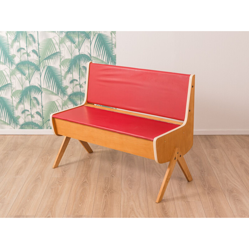 Vintage ash pink bench 1950s