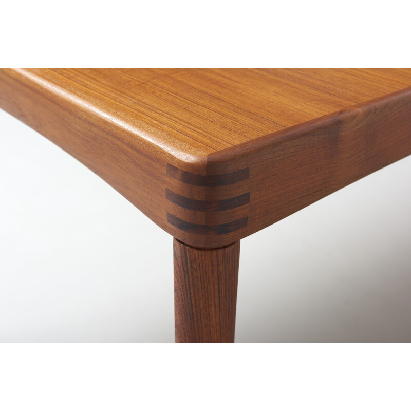 Vintage dining table in teak by  H.W. KLEIN for Bramin