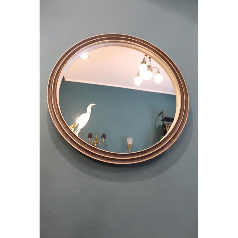 Vintage round mirror Italy 1960s